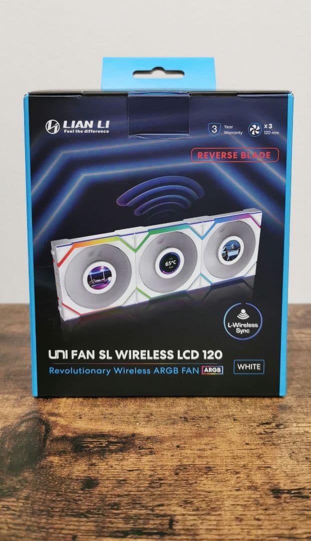 PC用ファン・クーラー LianLi UNI FAN SL Wireless LCD120Reverse