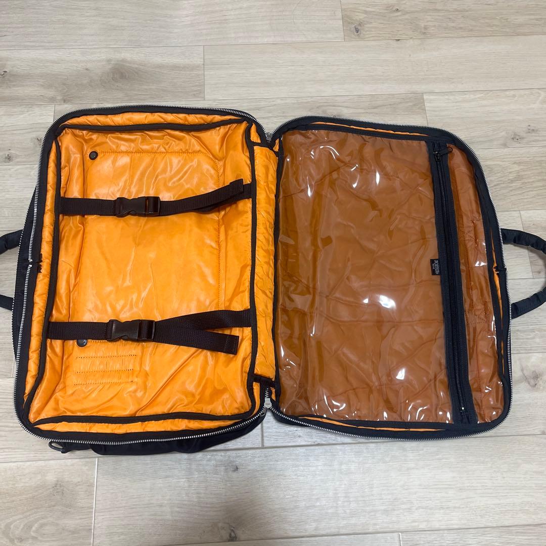 【極美品】PORTER TANKER 2way ビジネスバッグ ブラック 2層式
