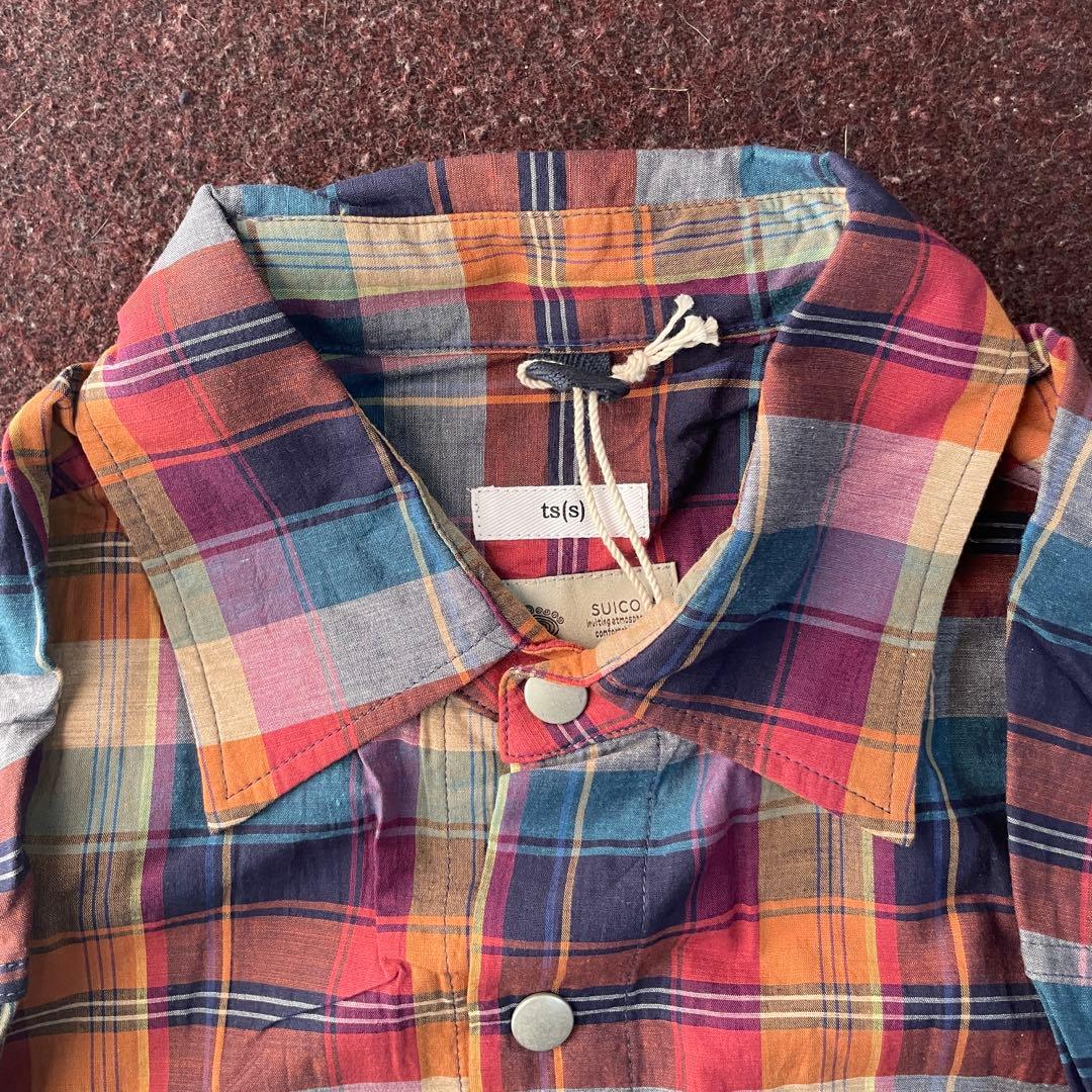 新品 ts(s)×Suicoke オールインワン M つなぎ マドラスチェック