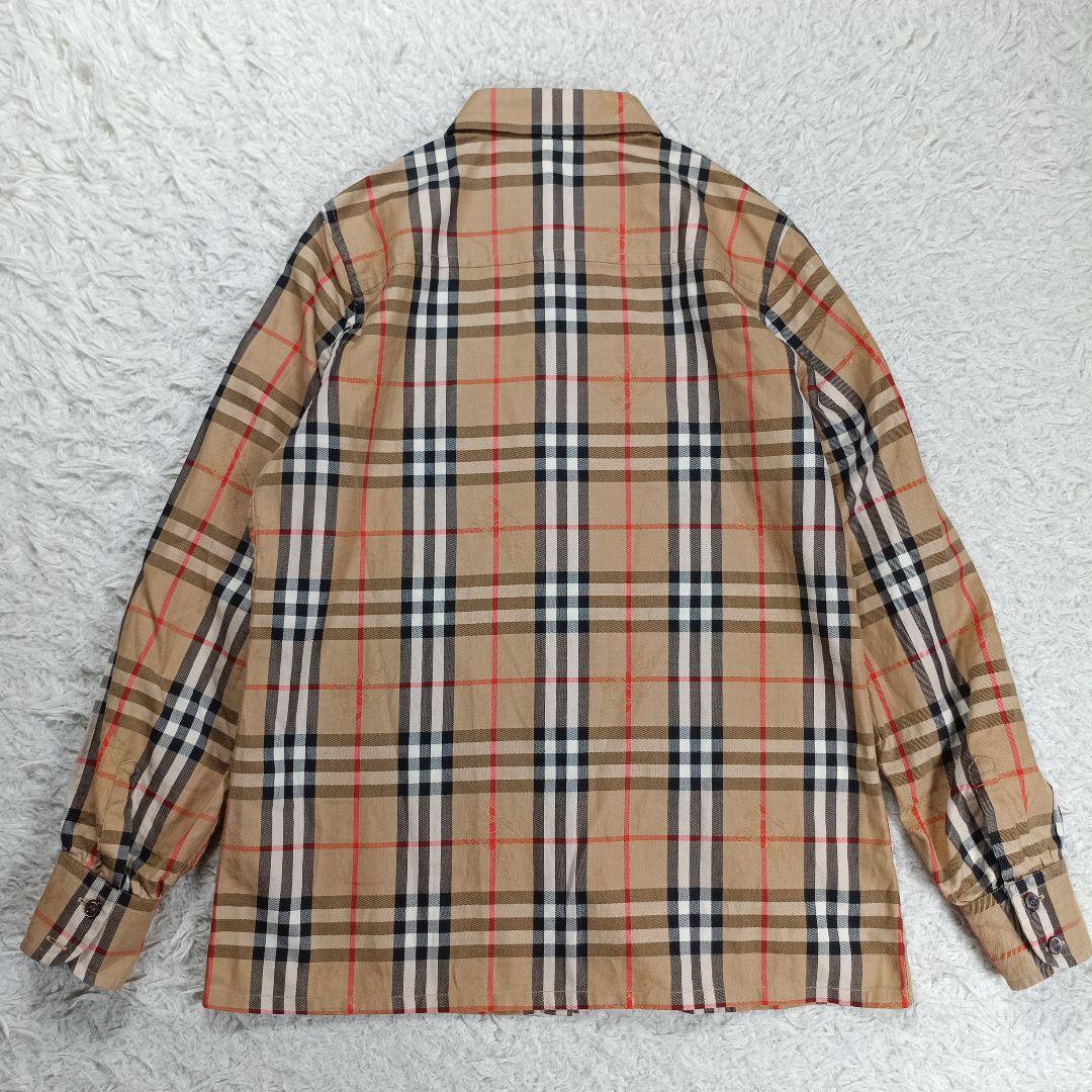 美品✨バーバリー　ノバチェック　全面シャドーホース　長袖ドレスシャツ L