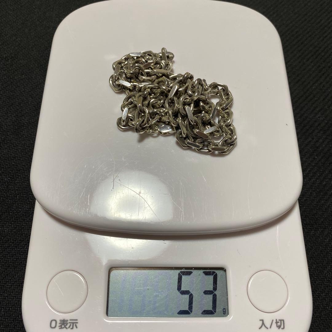 セール中！　太め　シルバー925 あずきチェーン　ネックレス