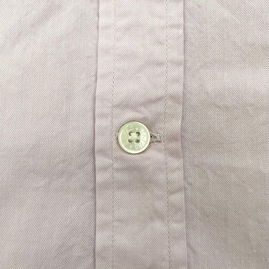 【未使用タグ付き】パパスプラス 長袖シャツ 総柄 パープル Lサイズ