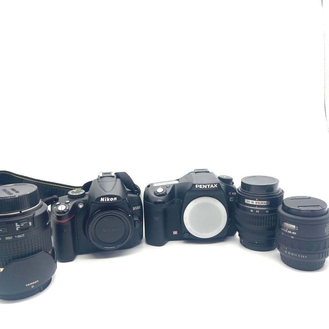 【美品】Nikon D5000 / Pentax K10D レンズ３本付