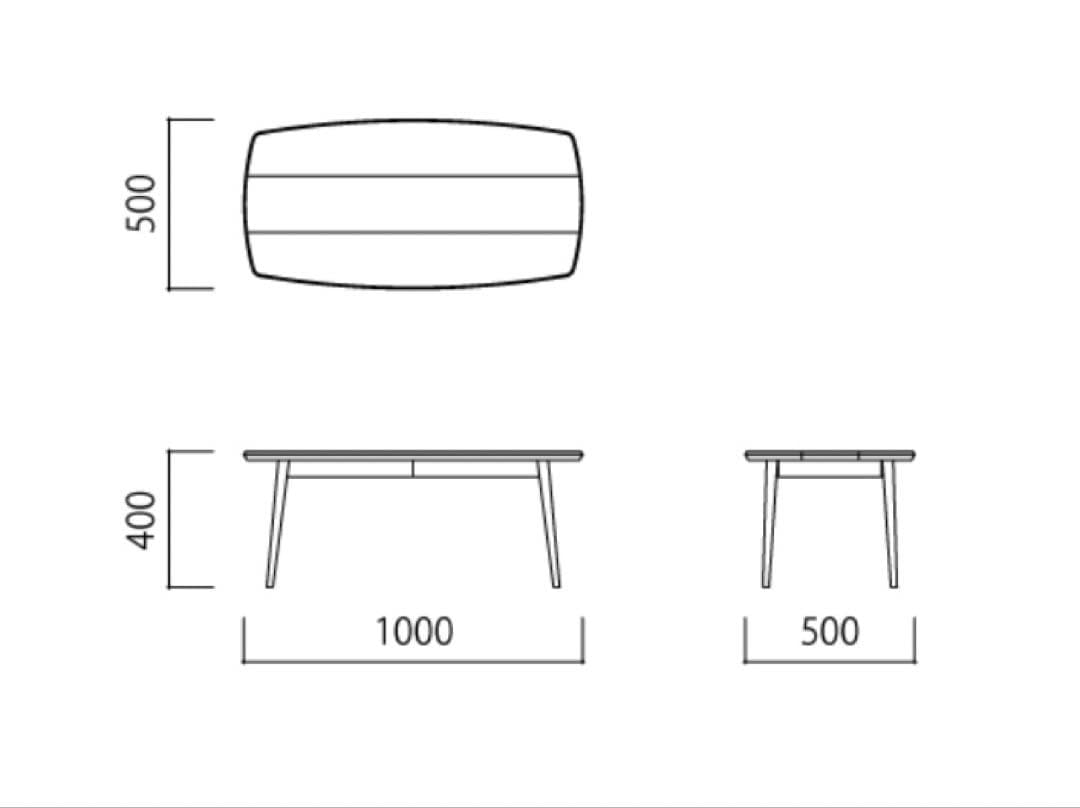 傷の無い美品★IDEE ADONIS LOW TABLE ANTON brown