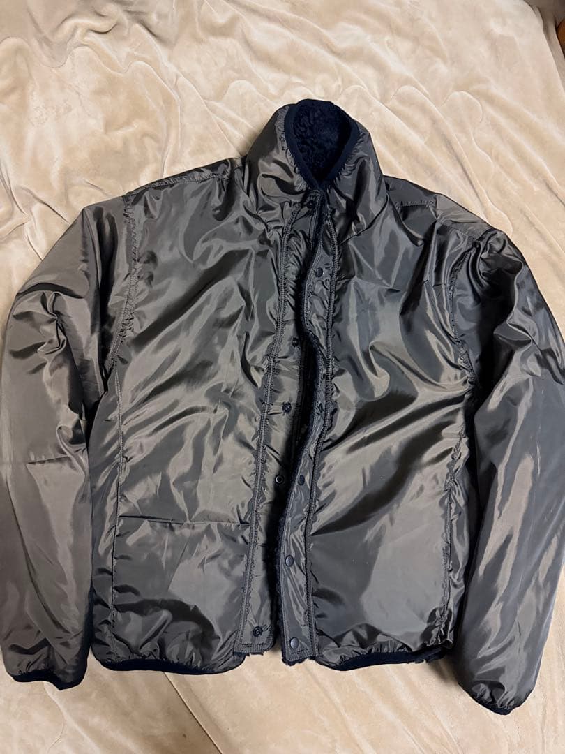 未使用 ２面用 スケルトン フリースジャケット スカル骨 スカジャン スタジャン