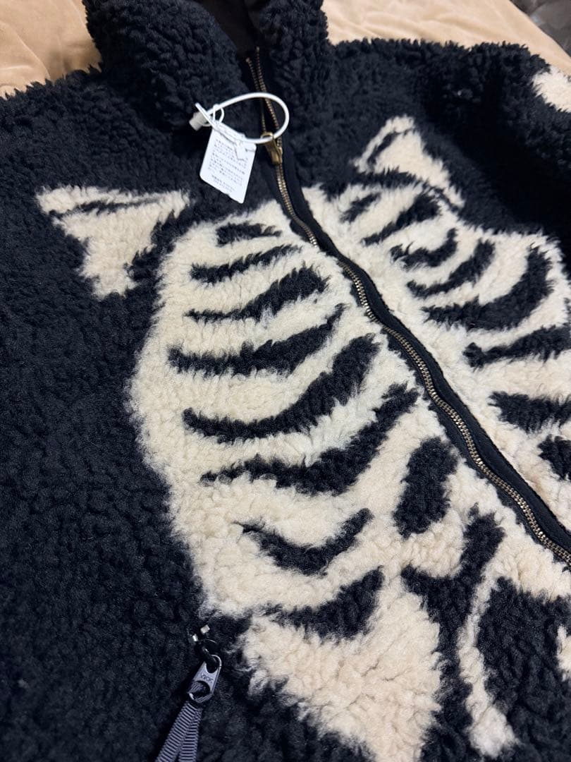 未使用 ２面用 スケルトン フリースジャケット スカル骨 スカジャン スタジャン