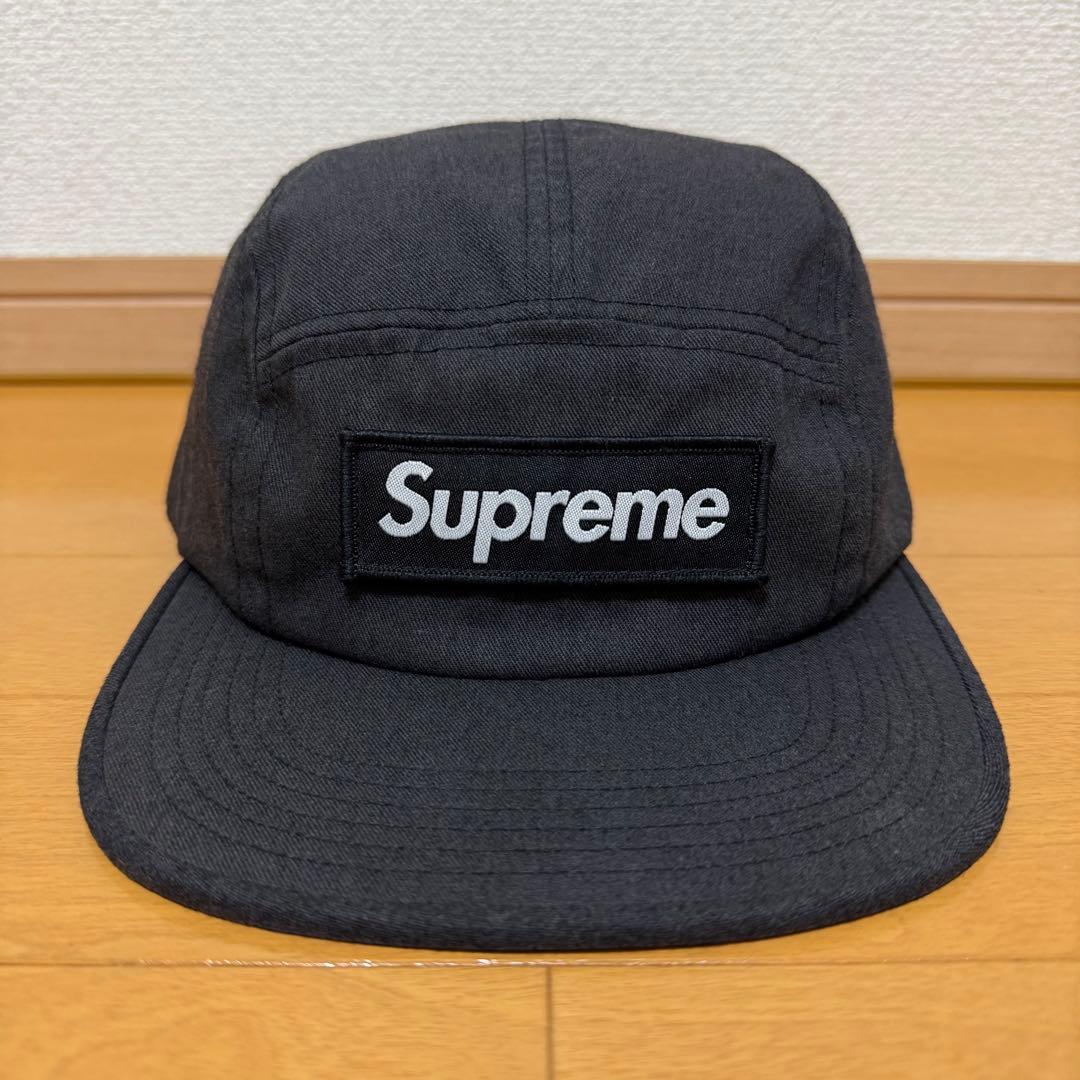 Supreme NYCO Twill Camp Cap ブラック 17aw