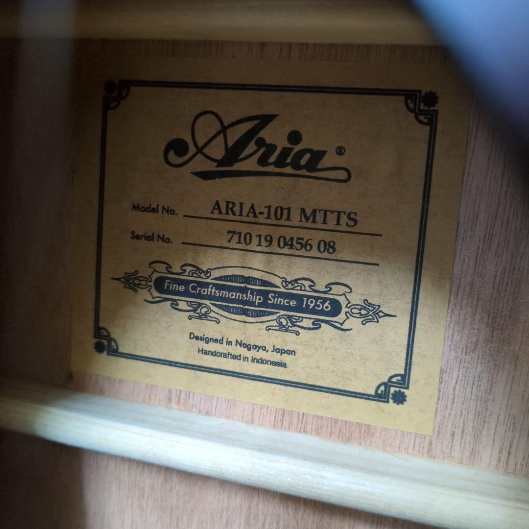 【極美品】ARIA 101 アコースティックギター ハードケース付き