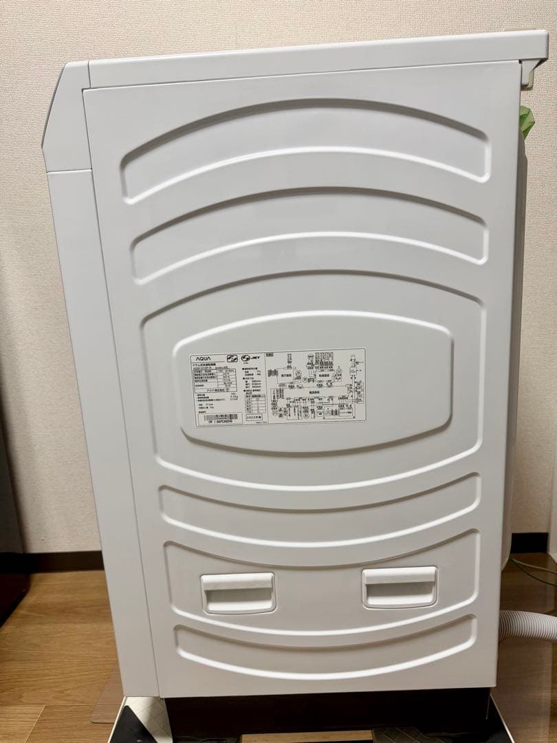 2023年製AQUAドラム式洗濯乾燥10kgAQW-D10P-Rドア保護シート付