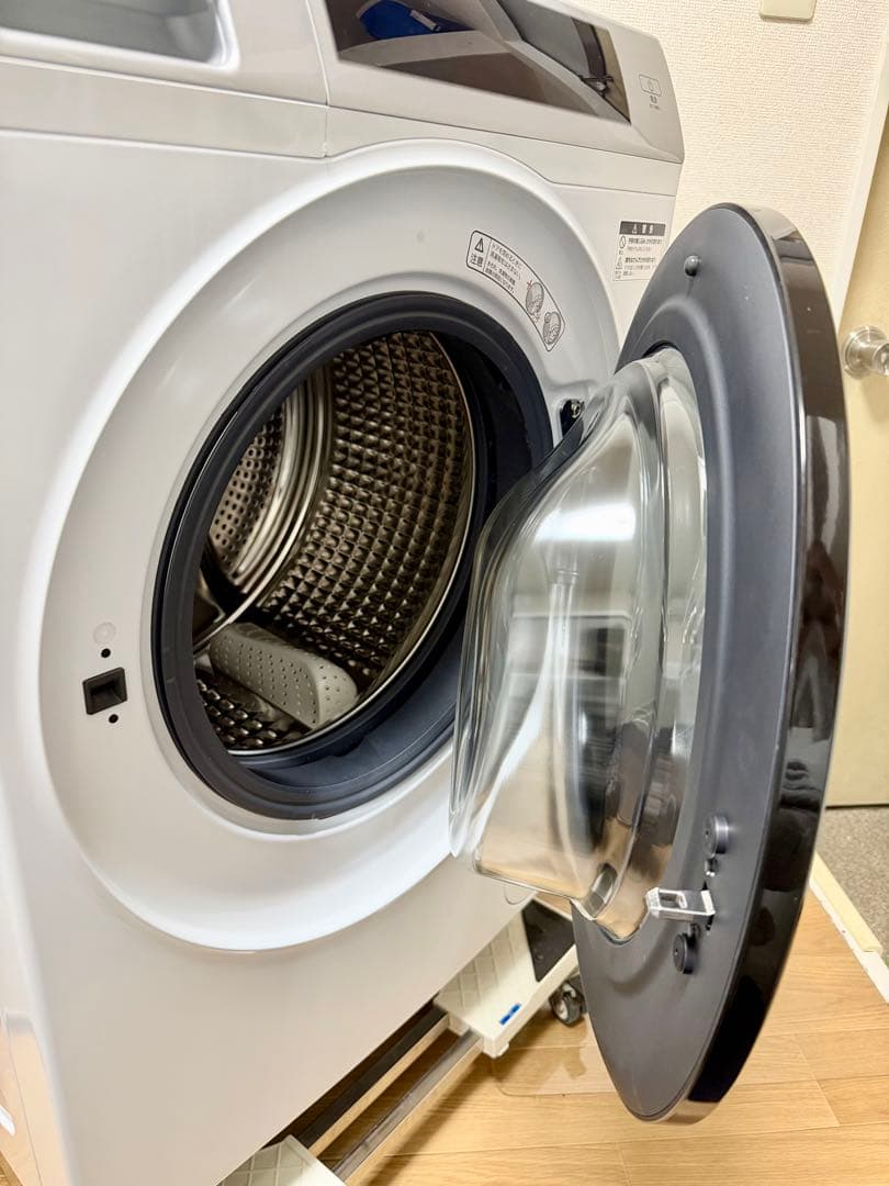 2023年製AQUAドラム式洗濯乾燥10kgAQW-D10P-Rドア保護シート付