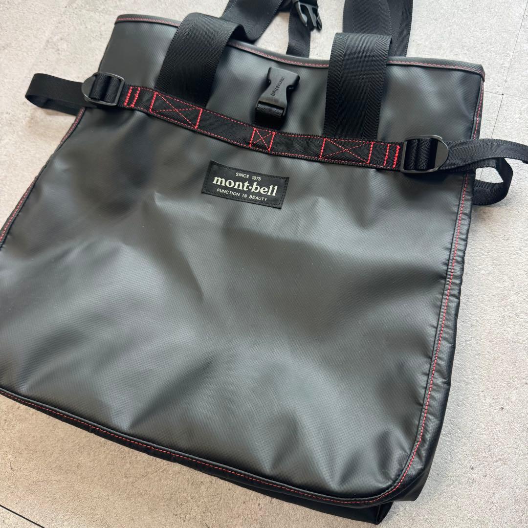 極美品 モンベル 防水 タフトート バッグ M ブラック 1123234