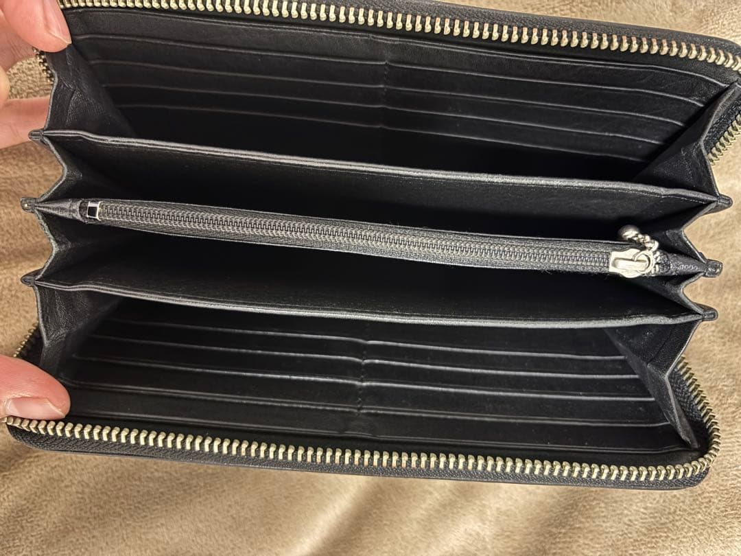 HYSTERIC GLAMOUR 黒 レザー 長財布