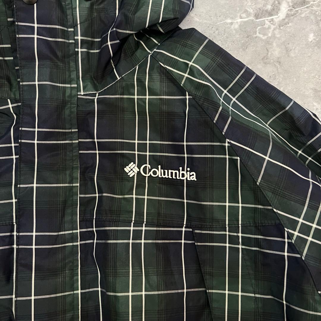 00s Columbia shell jacket y2k テック系 チェック