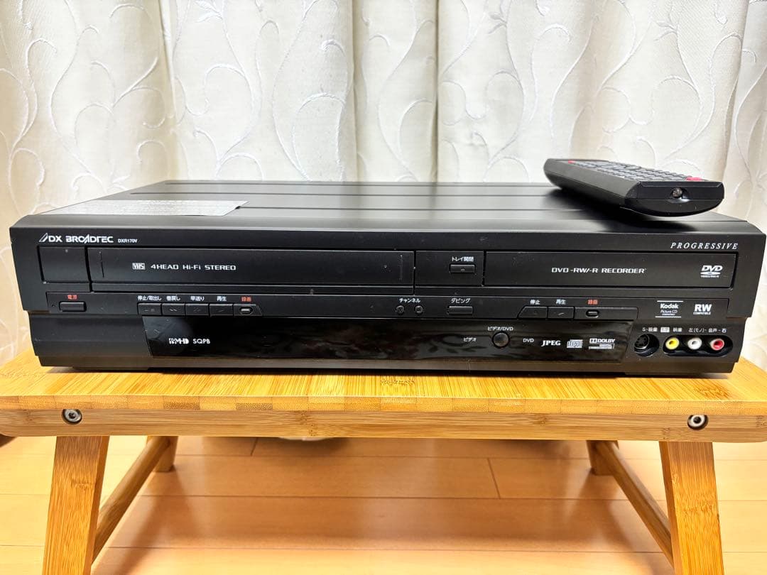 DX BROADTEC DVD/VHSレコーダー DXR170V