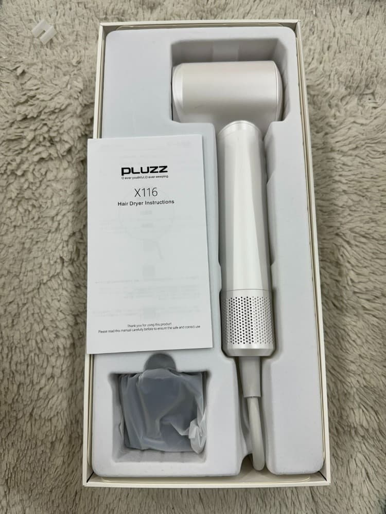 低騒音 コンパクト PLUZZ ドライヤー