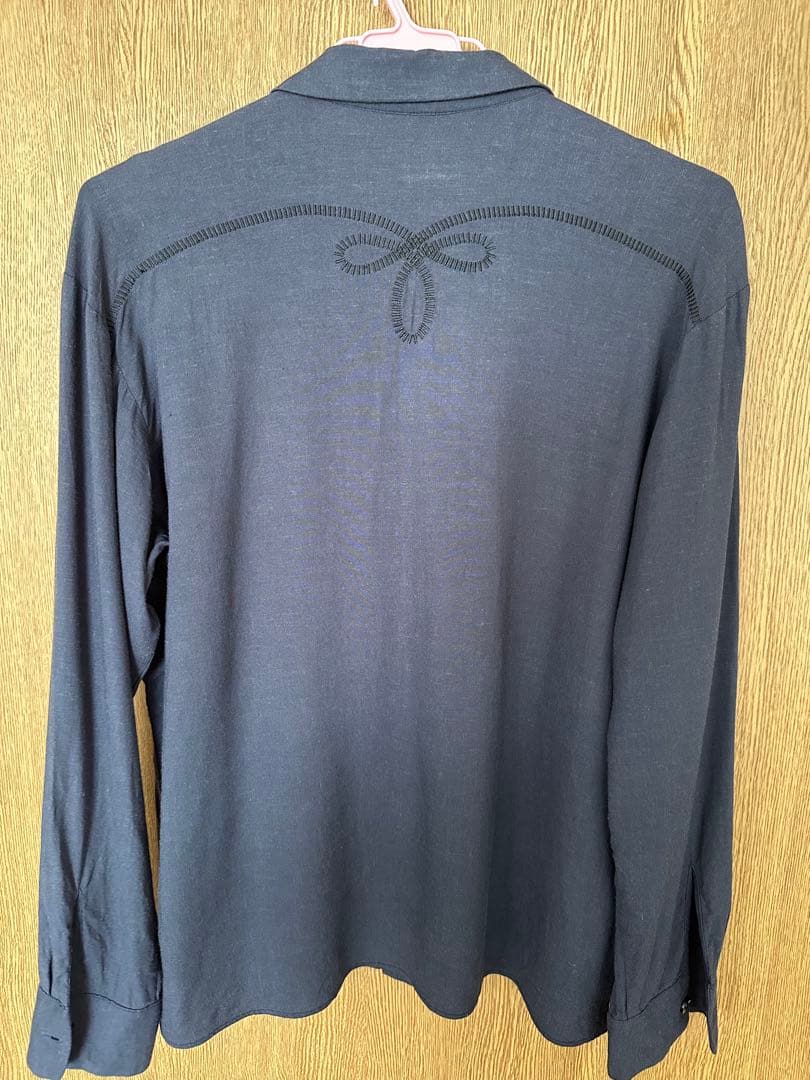 ケルト&コブラ　刺繍長袖シャツ　ブラック！