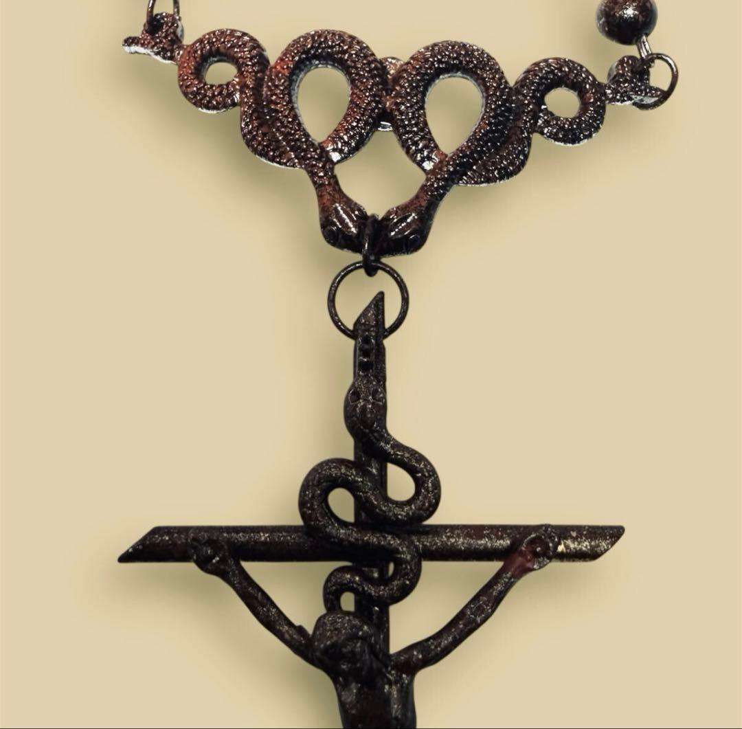 d*7様 1点物★ジャンポールゴルチエ★スネーククロスアンティークブロンズネック