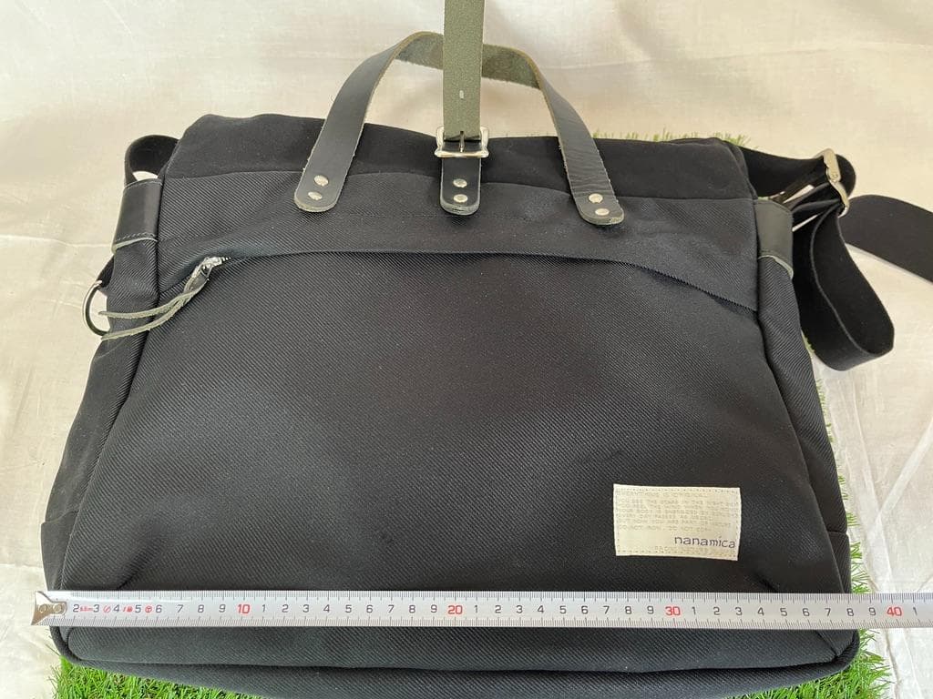 nanamica ブリーフケース 黒 日本製 CORDURA