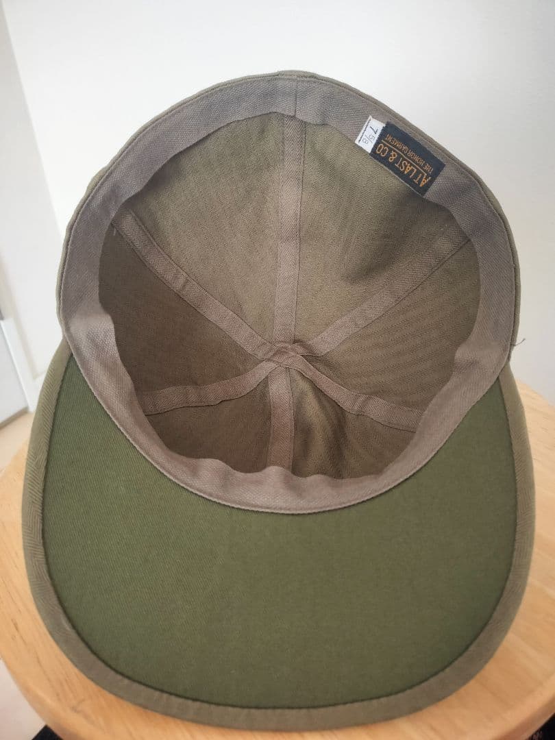 アットラストワークキャップオリーブ