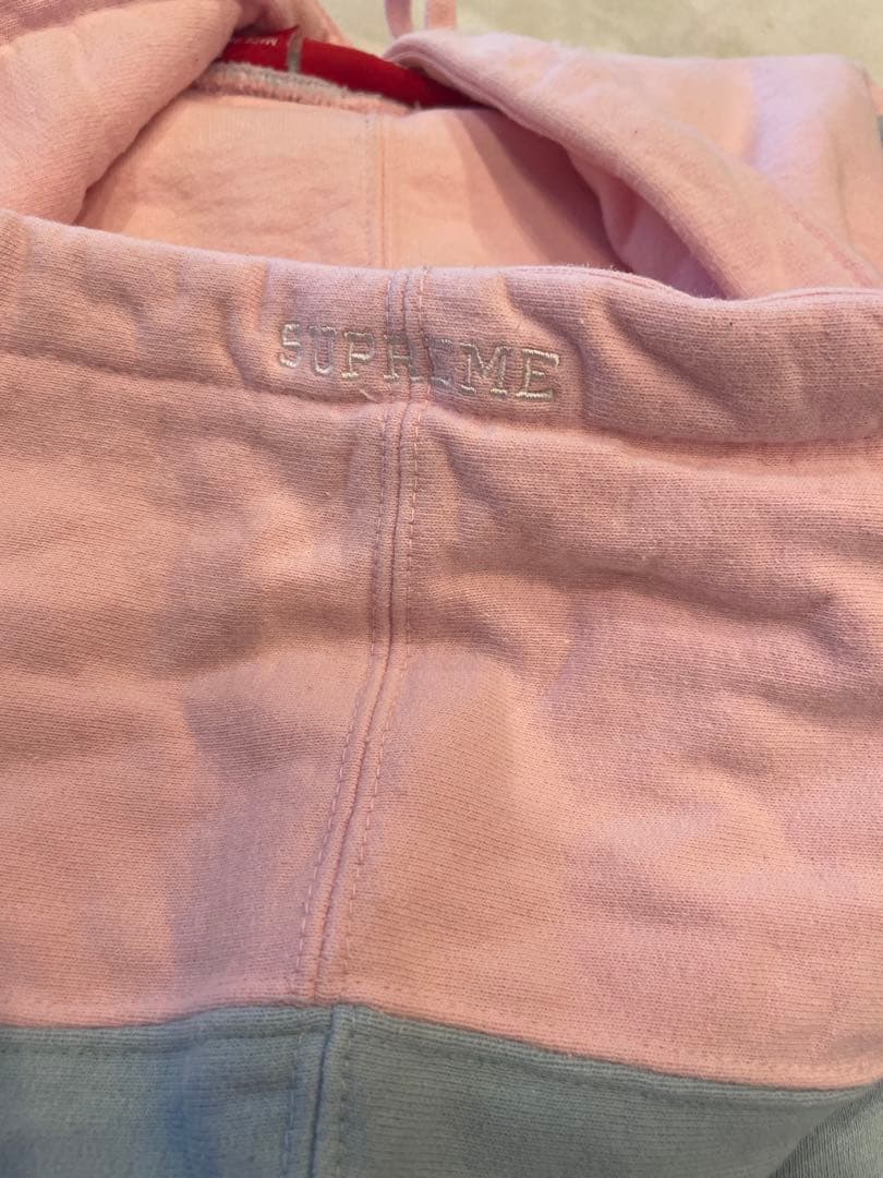 うなぎSupreme パーカー L ピンク/水色　売り切り交渉可能