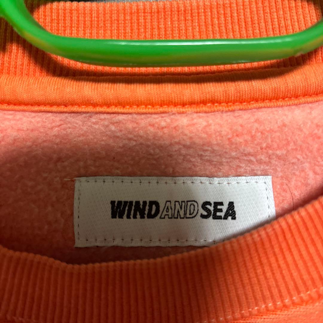 WIND AND SEA スヌーピー トレーナー オレンジ