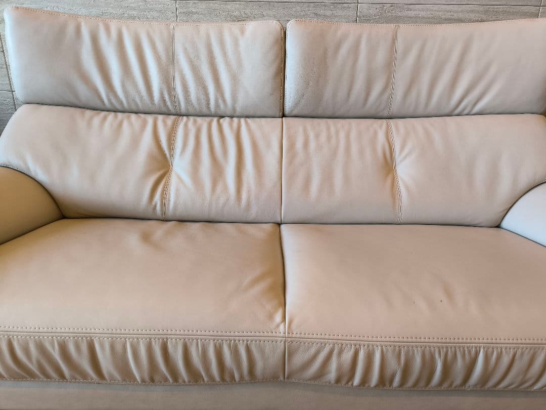 ◆煌ちゃん◆　カリモク　ソファ　2人掛けロング　ZW7322 ホワイト