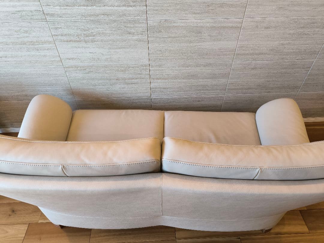 ◆煌ちゃん◆　カリモク　ソファ　2人掛けロング　ZW7322 ホワイト