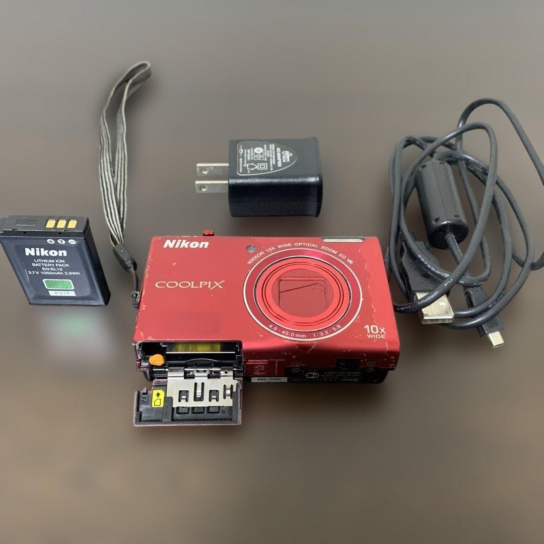 Nikon COOLPIX S6200 レッド 動作確認済