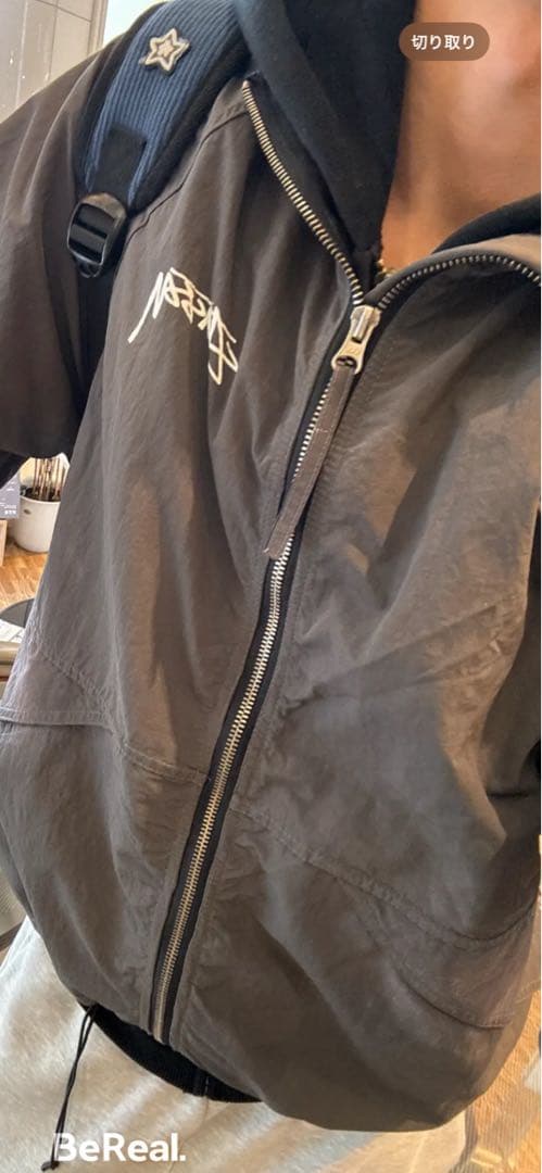 Stüssy ブラック ナイロンジャケットシェルジャケット最安値！！！