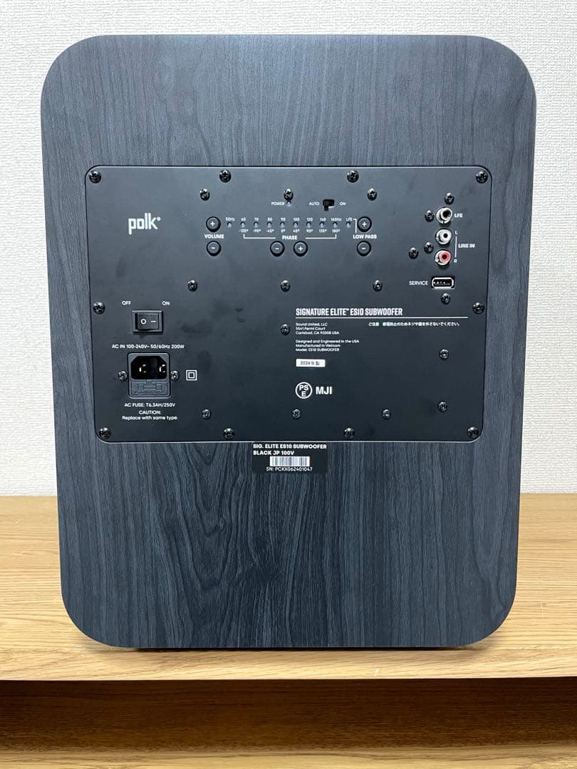 美品 Polk Audio サブウーファー ES10SW