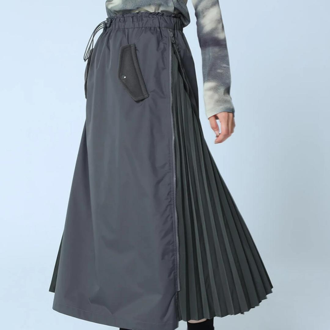 LASUD（ラシュッド）新品ジップインプリーツスカート：定価19,500円