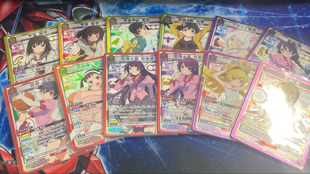 ユニオンアリーナ 化物語 全色SR以下4コン