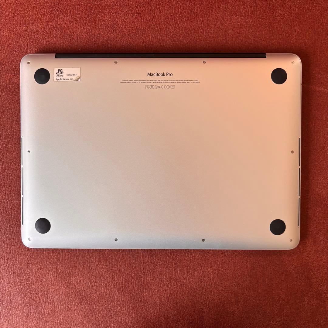 MacBook本体 MacBook Pro retina 13inch Late2012