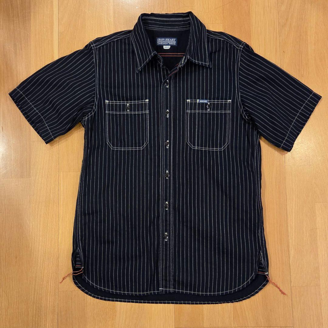アイアンハート ウォバッシュ ワークシャツ M 美品 IRON HEART 半袖