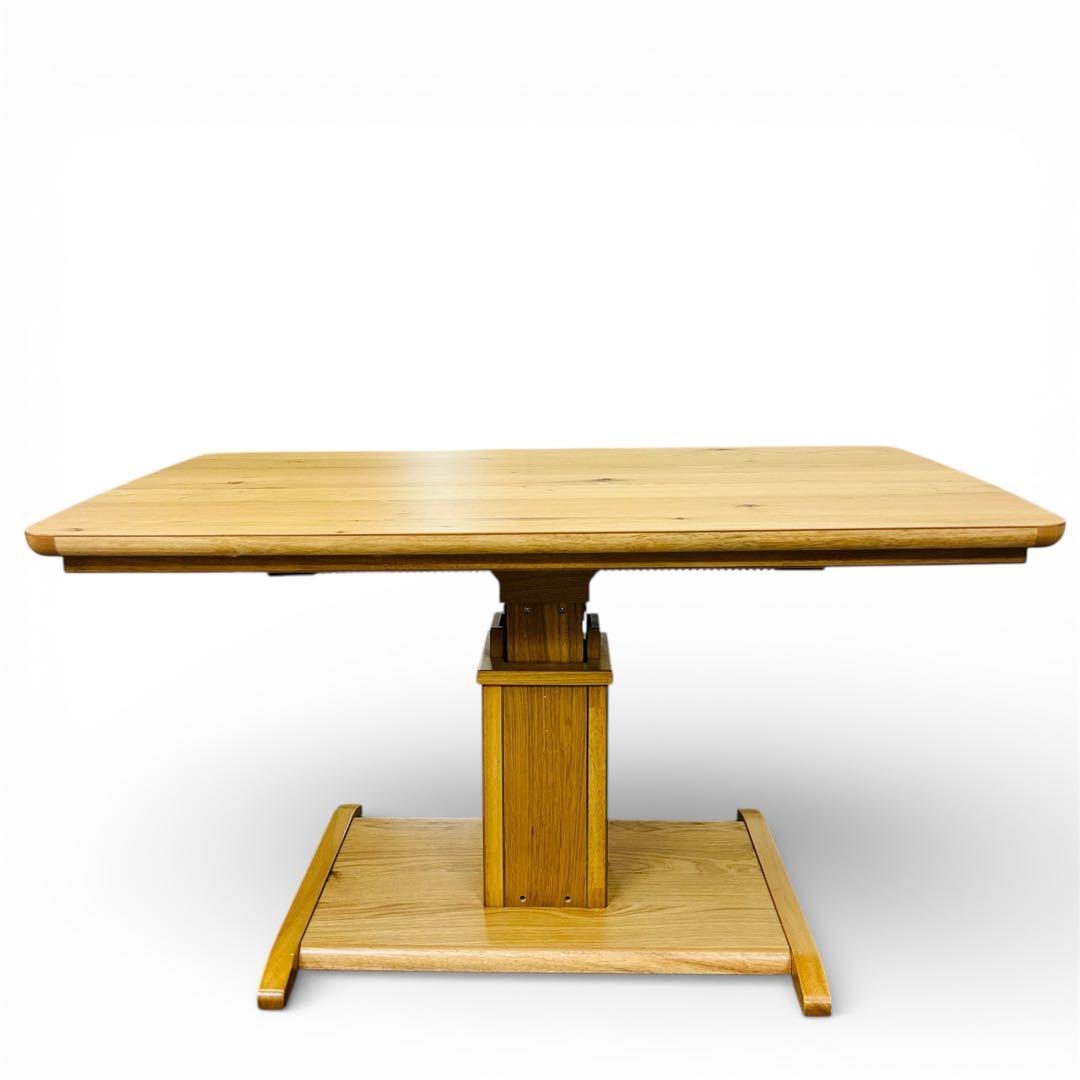 協立工芸 昇降式 ハイタイプこたつ 120cm ナチュラル 大型 テーブル