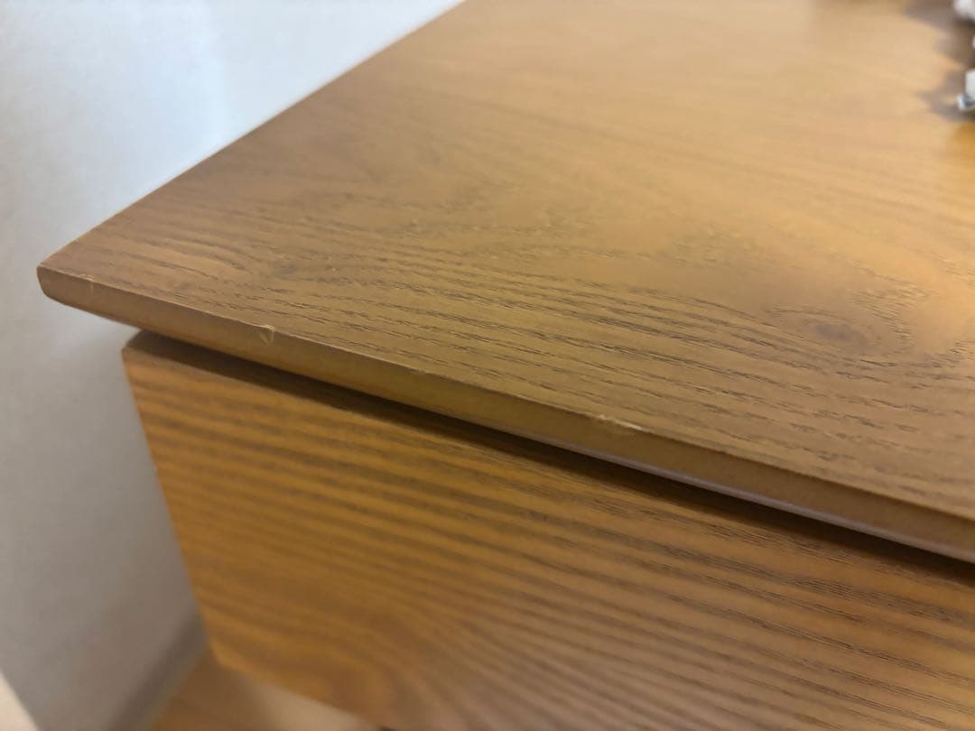 【中古品】ブラウン　引き出し付き ドレッサー