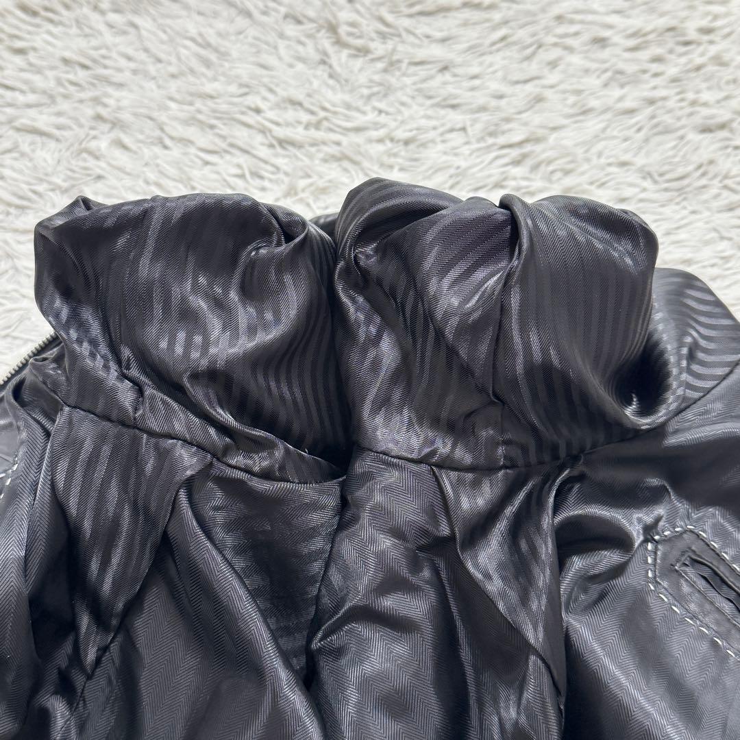 LICORICE ラムレザー 短丈 レザージャケット ブラック 羊革 柔らか