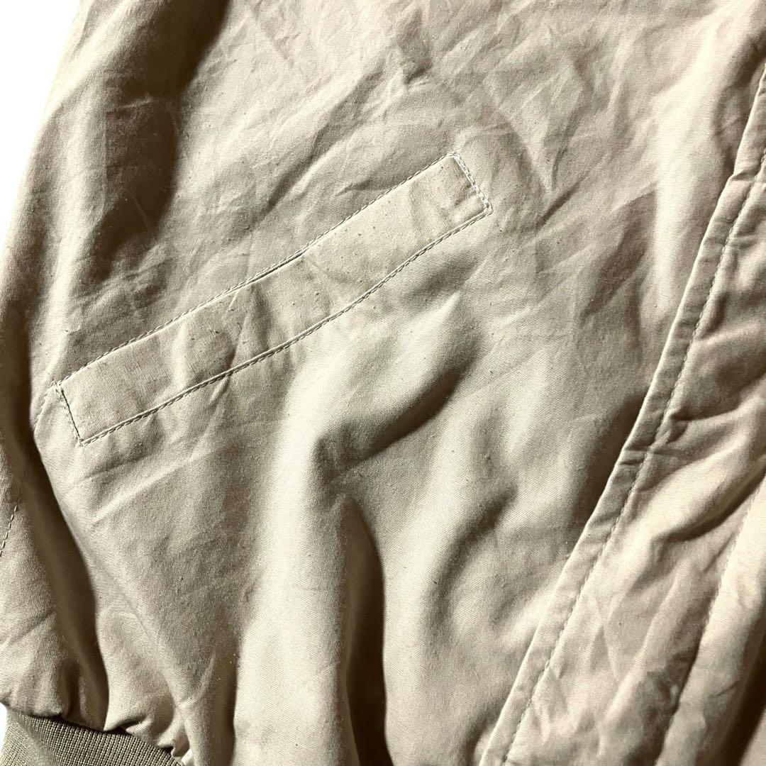 USA製80s vintageダービージャケット短丈ボンバーCBOY ベージュM