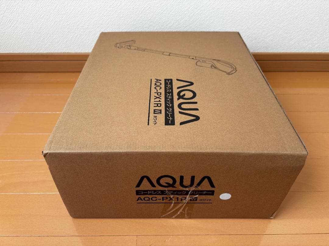 アクア コードレス スティッククリーナーサイクロン式 AQC-PX1R(W)