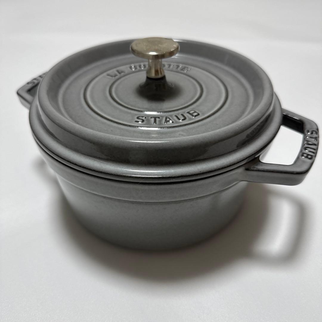 STAUB ストウブ ピコ ココット ラウンド グレー 20cm