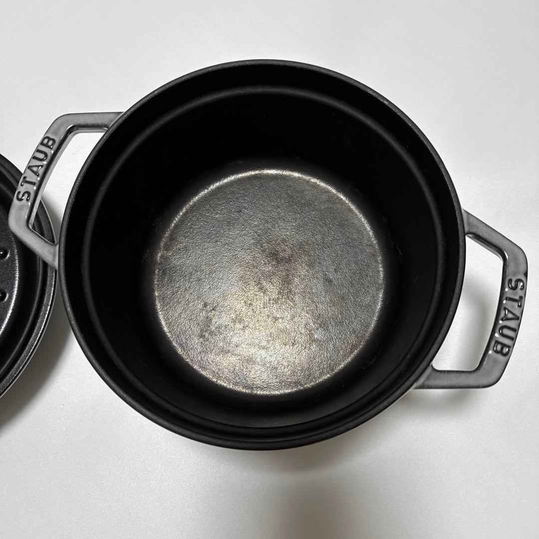 STAUB ストウブ ピコ ココット ラウンド グレー 20cm