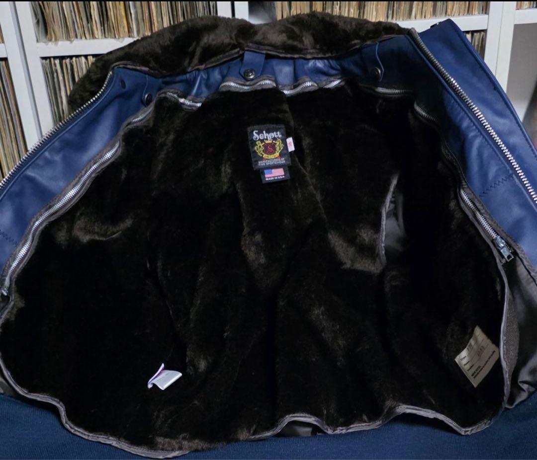 schott レザーボンバージャケット ライダース フライトジャケット