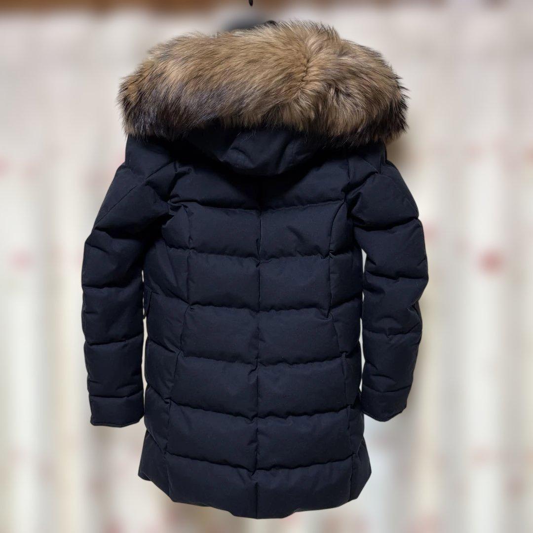 【極美品】PYRENEXピレネックスレディースダウングルノーブルファーネイビー