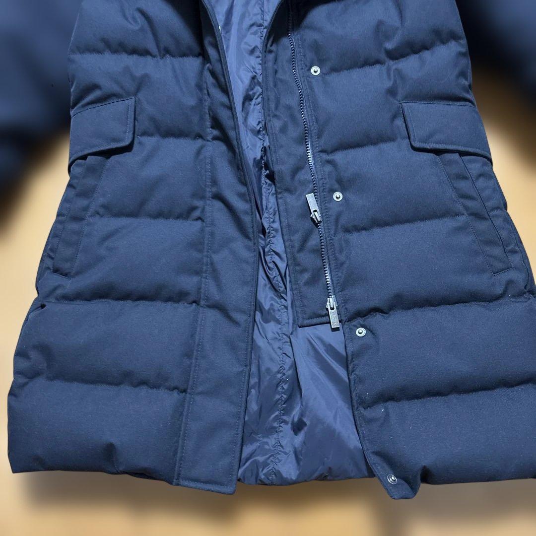 【極美品】PYRENEXピレネックスレディースダウングルノーブルファーネイビー