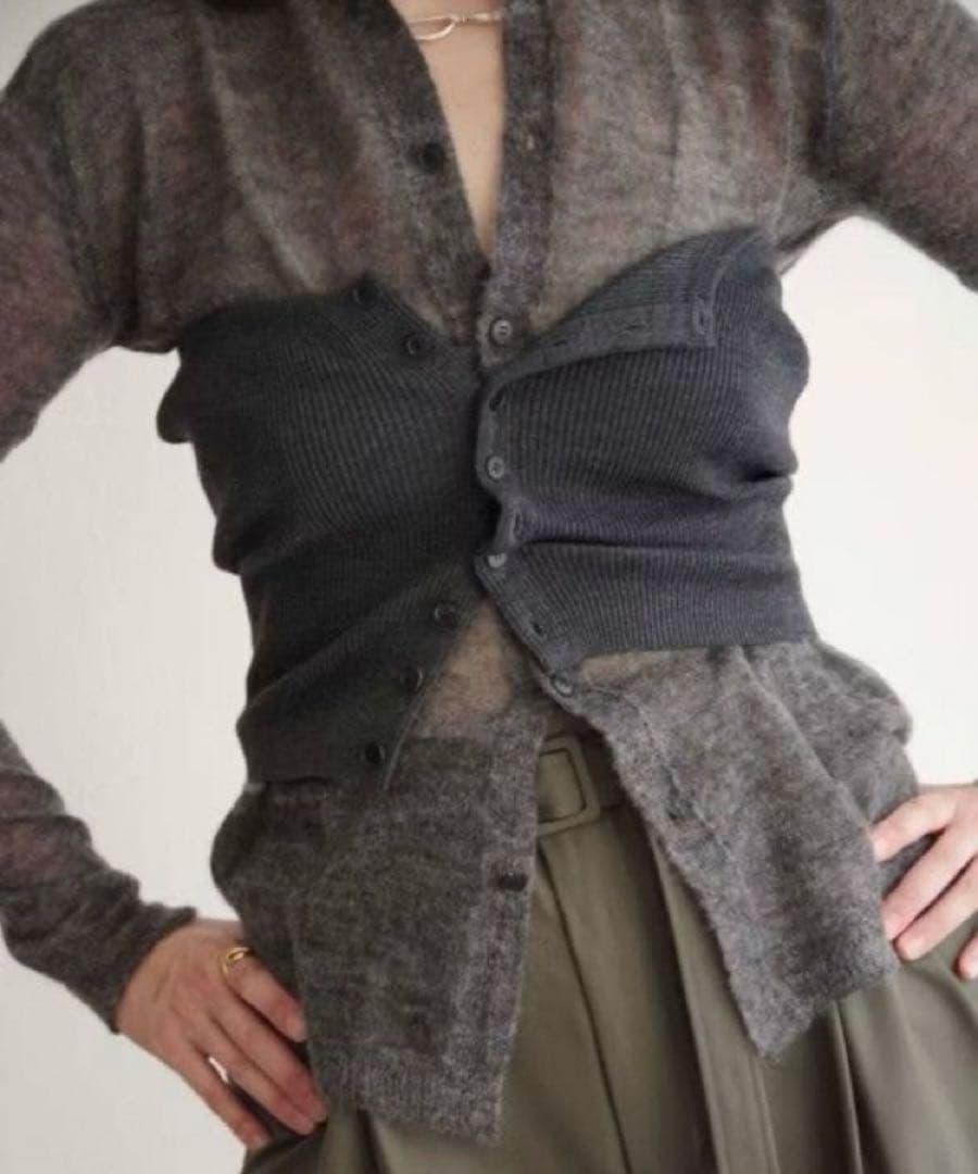 AURALEE オーラリー　スーパーファインウールハイガーゼニットバンドゥ