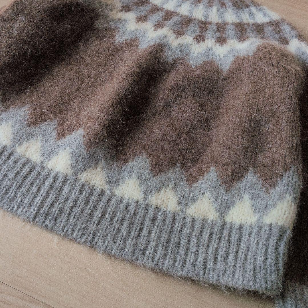 バトナー✨️ノルデイッククルーネックニット　モヘヤ　アルパカ　サイズ1　S.M