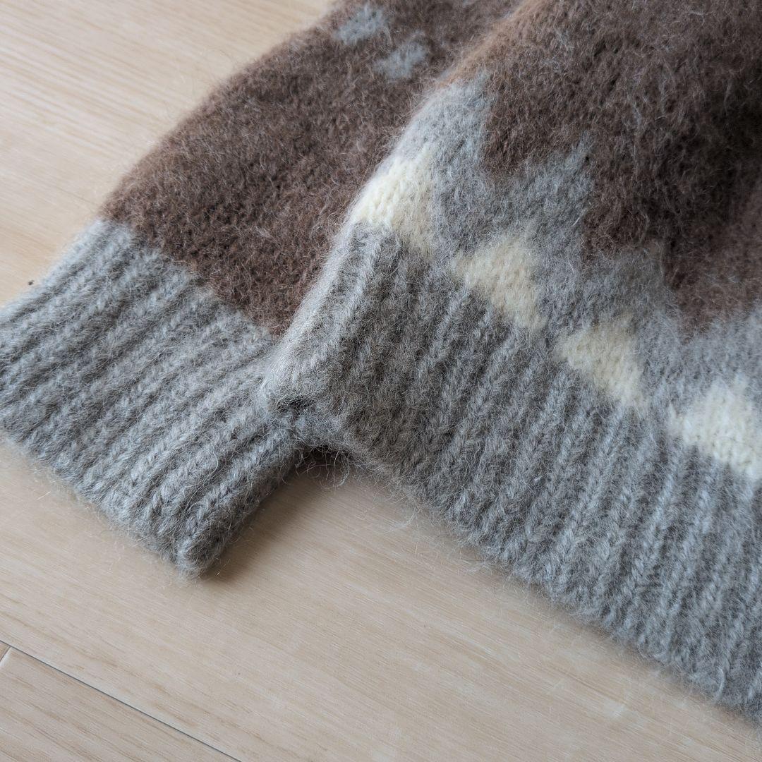 バトナー✨️ノルデイッククルーネックニット　モヘヤ　アルパカ　サイズ1　S.M