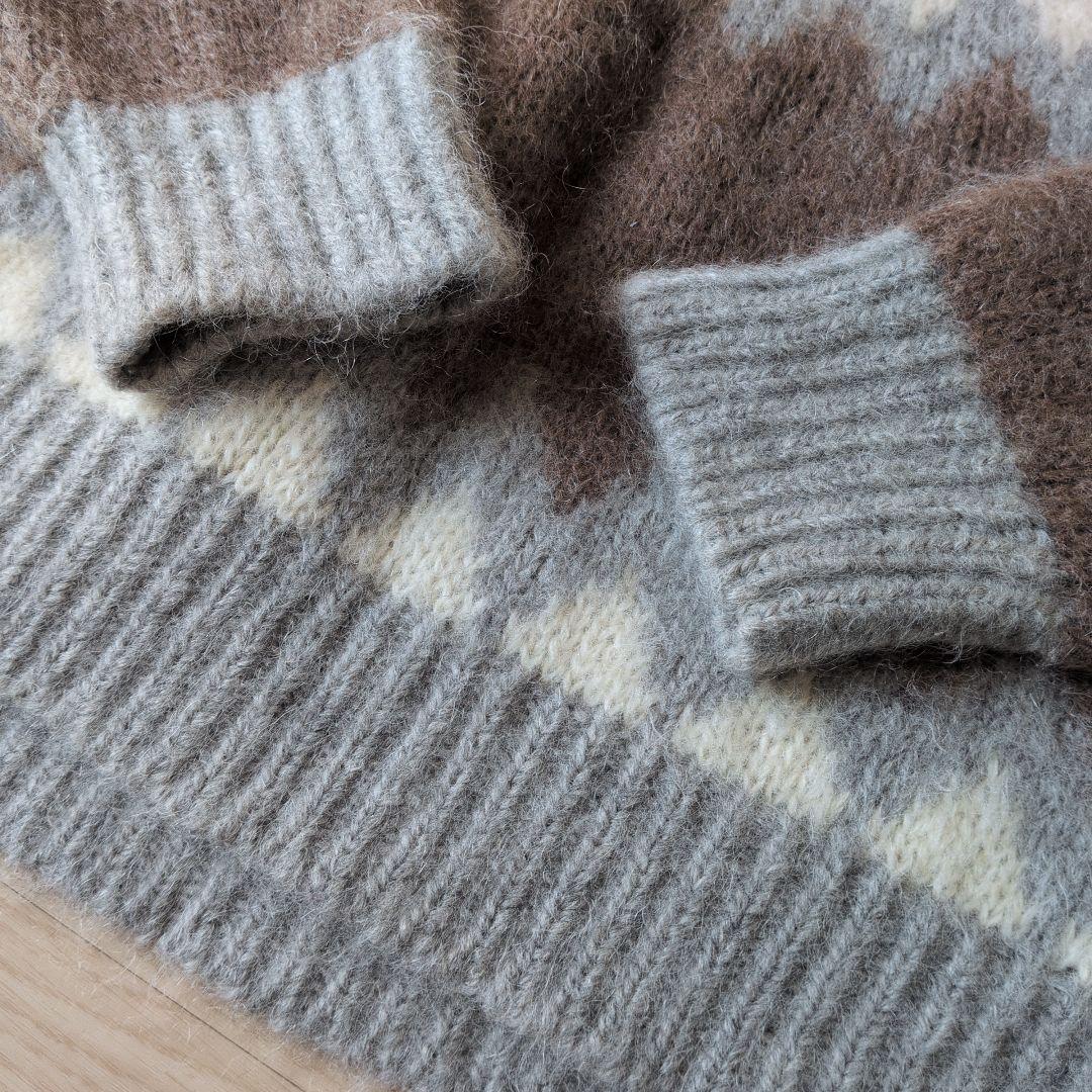 バトナー✨️ノルデイッククルーネックニット　モヘヤ　アルパカ　サイズ1　S.M