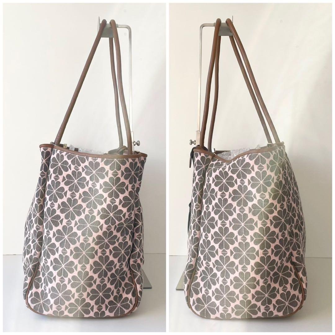 【極美品】kate spade スペード フラワー ジャカード トートバッグ