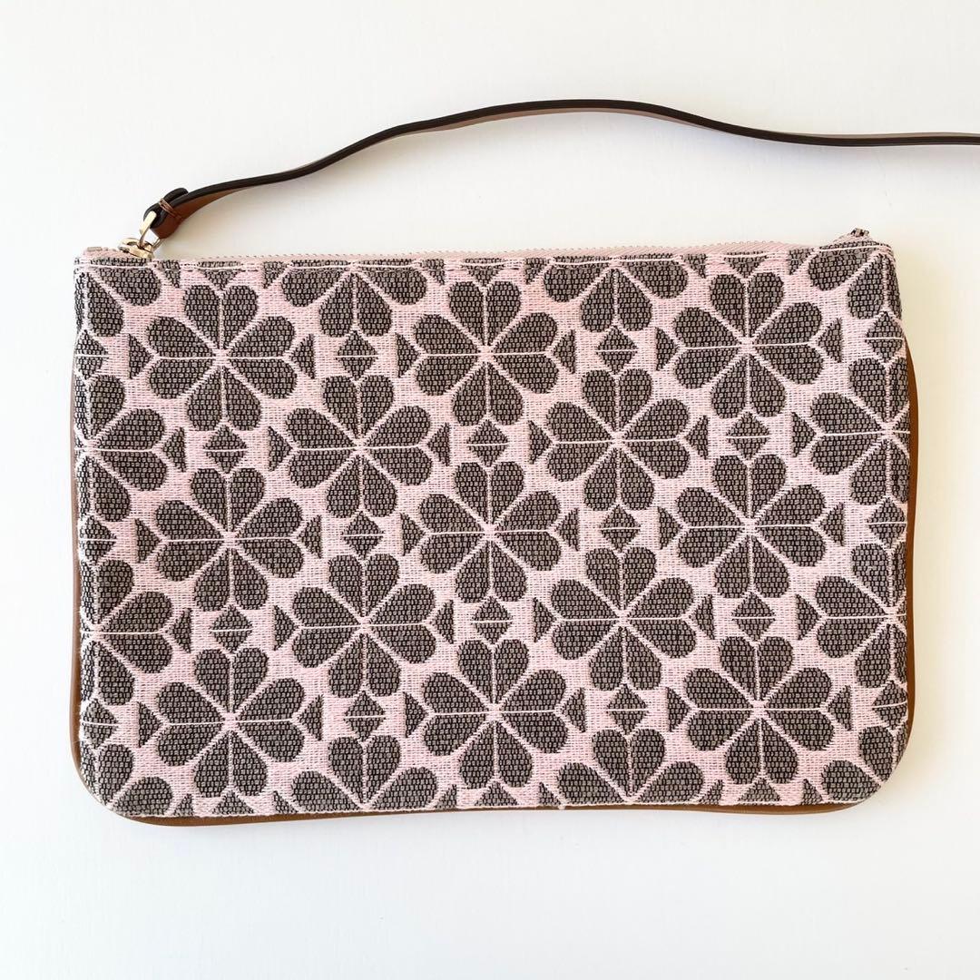 【極美品】kate spade スペード フラワー ジャカード トートバッグ